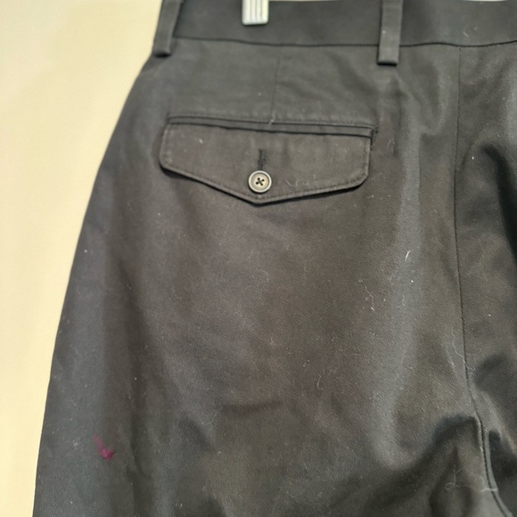 NWT  LL Bean Mens Sz:34 Classic Fit Black Flat Front Button Dress Pant. - Picture 13 of 15